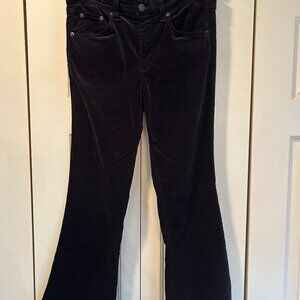Rag & Bone Black Velvet 10" Rise Crop Flare $200 27